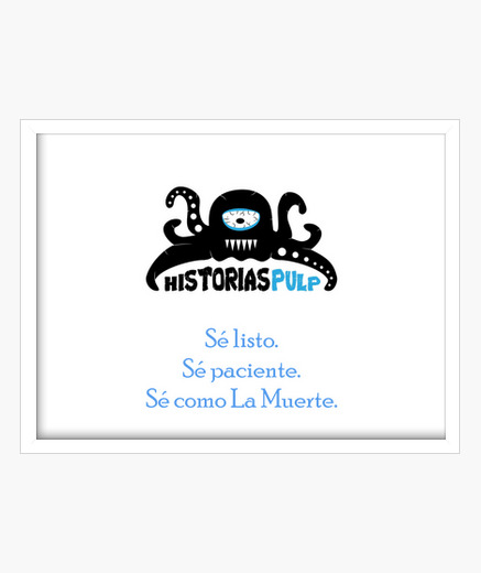 Cuadro Logo Grande Historias Pulp con lema...