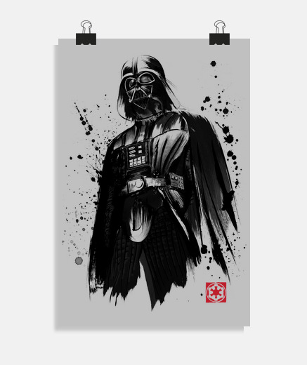 Poster darth sumi-e