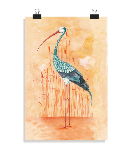Póster Vertical 2:3 - (20 X 30 Cm) An Exotic Stork laTostadora