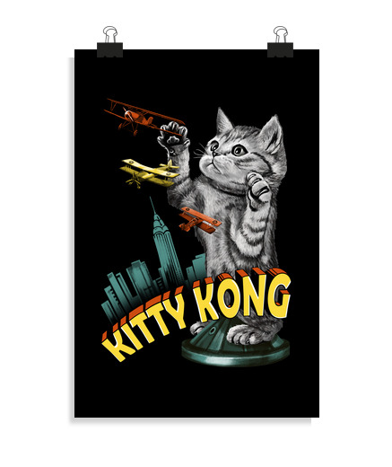 Póster Vertical 2:3 - (20 X 30 Cm) kitty kong laTostadora