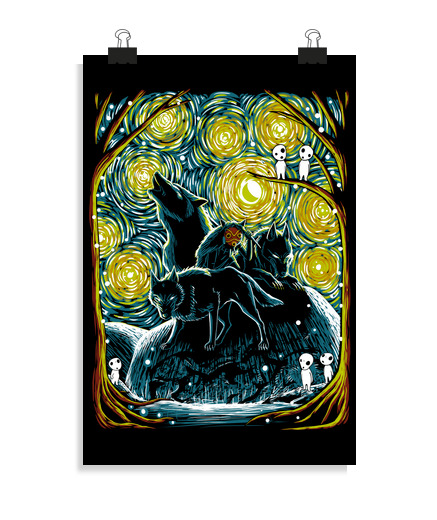 Póster Vertical 2:3 - (20 X 30 Cm) Starry Forest laTostadora
