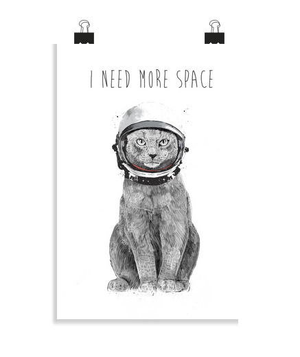 Póster Vertical 2:3 - (20 X 30 Cm) necesito más espacio laTostadora