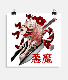 démon samouraï fille