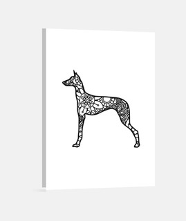 doberman mandala zentangle