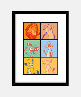El Rey León Pop Art Style