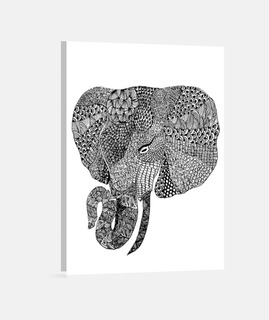 Elephant Zentangle 