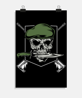 emblème de l39armée de crâne de soldat
