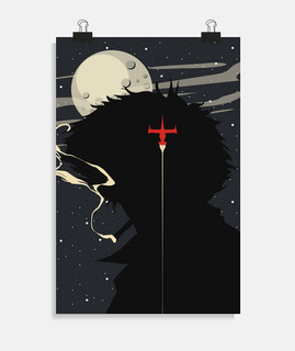 espace cowboy anime minimaliste