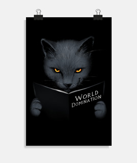 Evil Black Cat - Cute Kitty Notebook