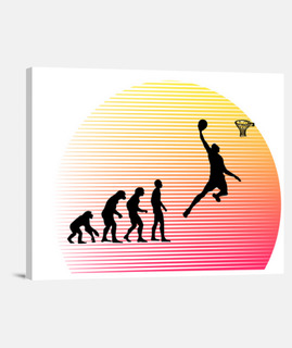 Evolution of mankind BASKETBALL tableau