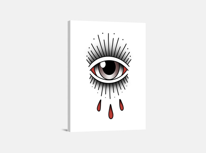Eye tattoo old school traditional wall art | tostadora Eye tattoo old school traditional wall art | tostadora
