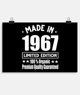fabriqué en 1967 millésime rétro limité