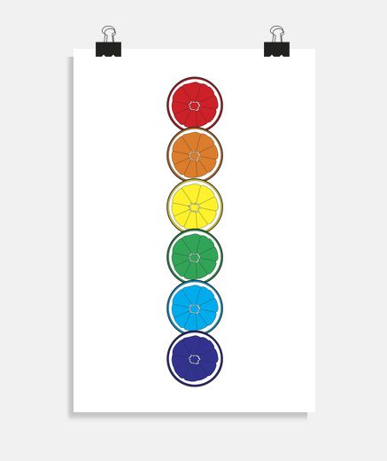 Poster fierté orange, affiche