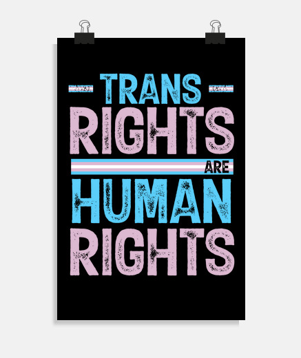 Poster fierté transgenre les droits trans lgbt