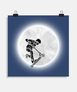 Figure en trottinette lune, Cadeau