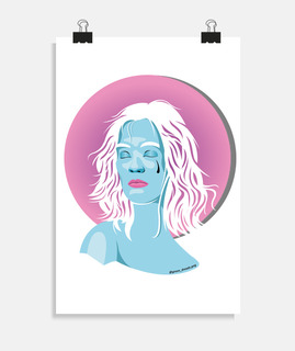 fille bleue