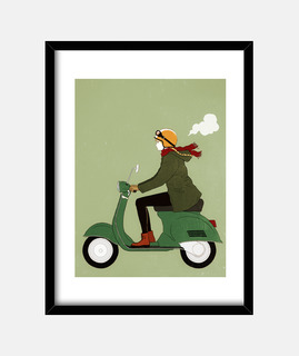 fille de scooter