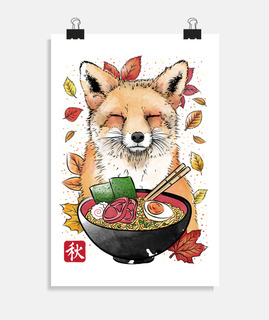 Fox, Leaves and Ramen