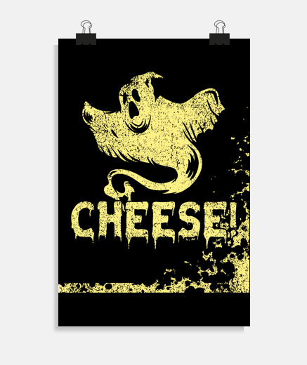 Poster fromage fantôme fantasmagorique vintage