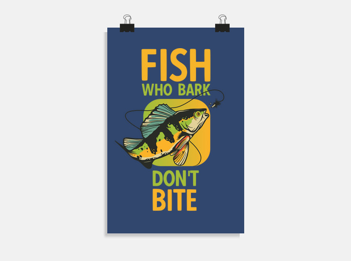 Funny fly fishing bait fish hook quote poster | tostadora