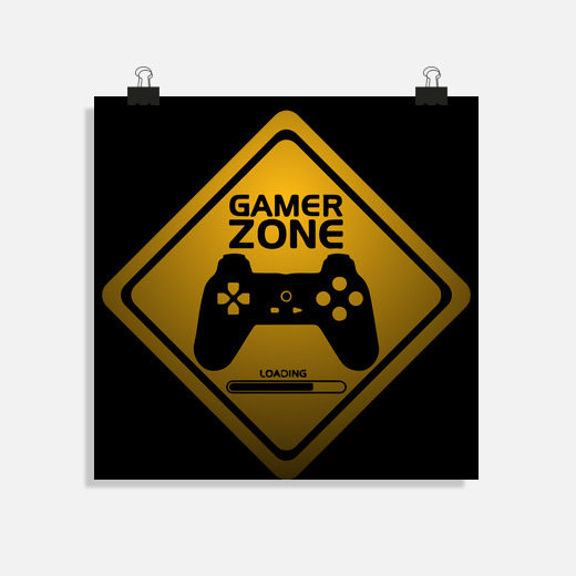 gamer zone traffic sign