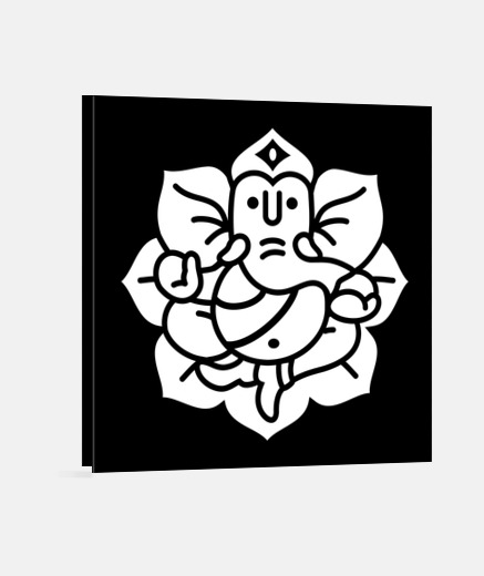 Wall ganesh ganesha elephant no2 (white)