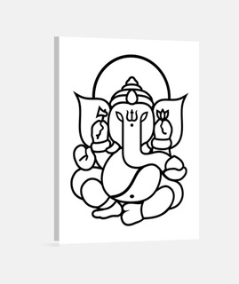 Ganesh Ganesha Elefante No.3 (negro)