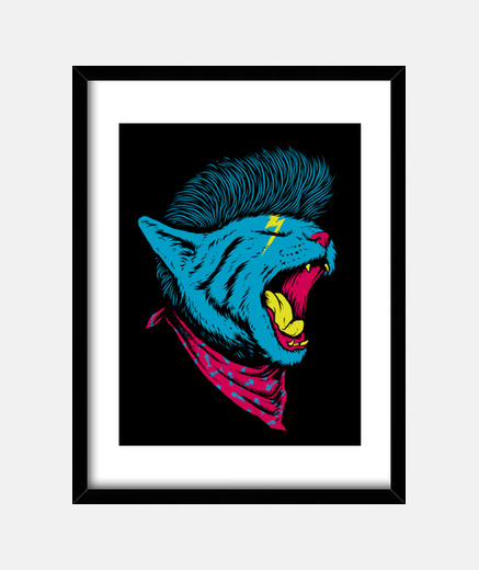 Cuadro gato punk