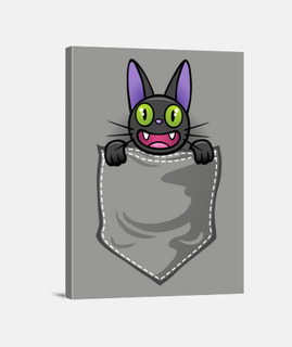 gato negro en el bolsillo