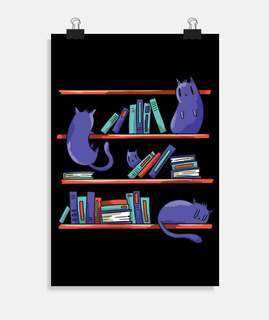gatos de biblioteca para amantes de los