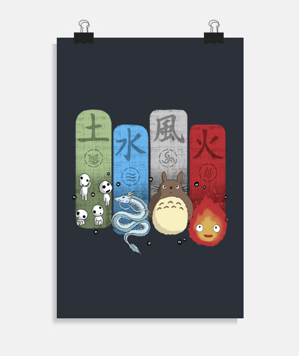 Poster ghibli élémentaire arms