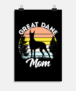 grand danois maman vintage rétro couche