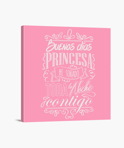 Leinwandbild Guten Morgen Prinzessin Weiss