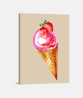 helado de fresa