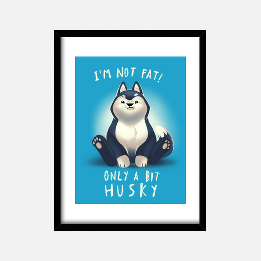 husky husky cute chubby dog - not fat