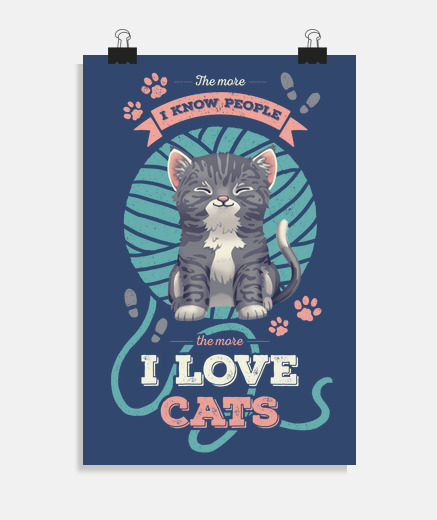 Poster i love cats