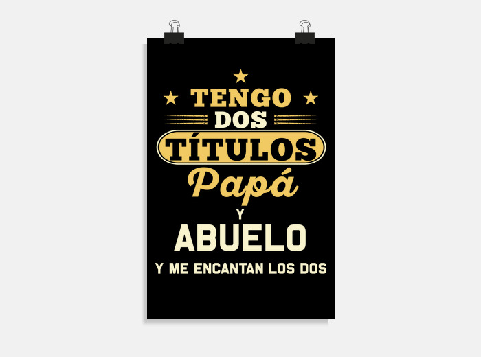 I have two titles dad and grandparent poster | tostadora I have two titles dad and grandparent poster | tostadora