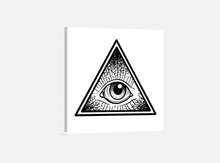 illuminati triangle black