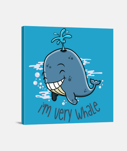 Lienzo I'm very whale