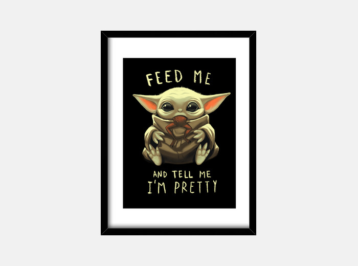 Cadre Imprime Bebe Yoda Tostadora