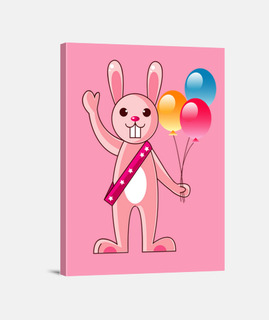 Infantil Conejo con Globos Fiesta Cumpleaños
