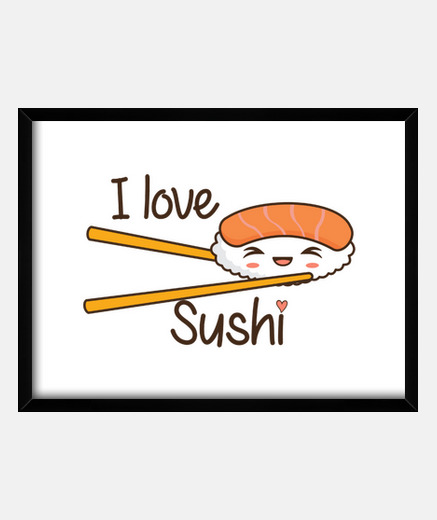 Cadre j'aime sushi