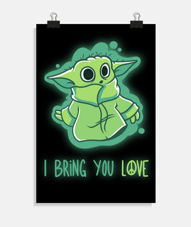 je t'apporte l' love - baby yoda mandalorian simpsons