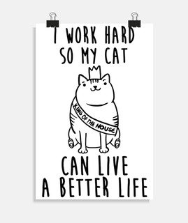 Je travaille pour mon chat