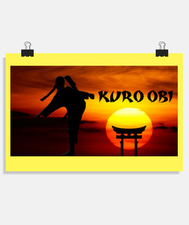karaté kuro obi - affiche