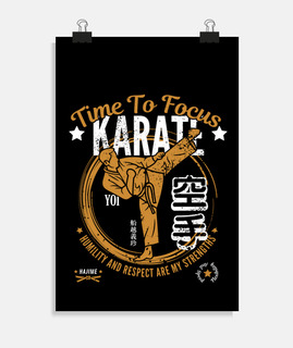 karaté le temps de se concentrer