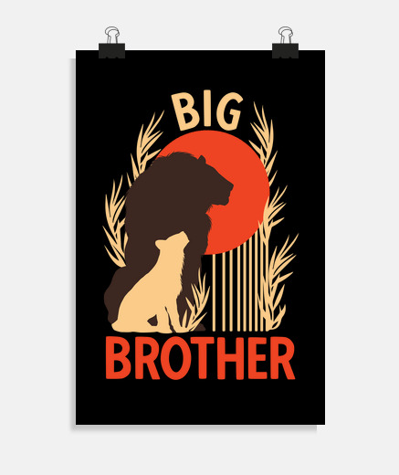 Poster kids big brother lion siblings animal