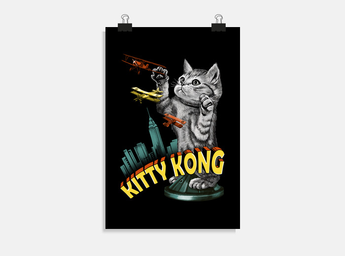 Kitty kong poster tostadora