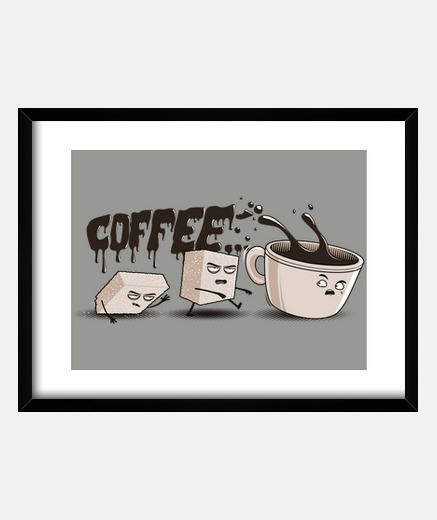 Cadre la marche du coffee