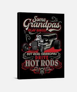 Lienzo Abuelos Hot Rod Regalo Para Abuelo Papá Humor Grandpa Coches Clásicos Americanos Hotrod